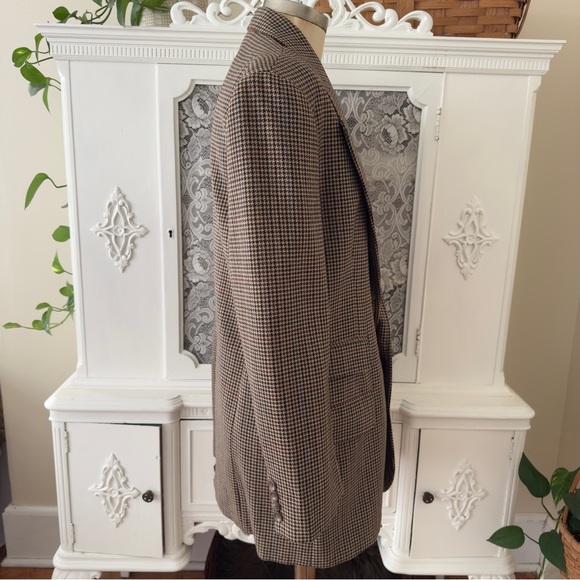 Vintage Ralph Lauren Made in USA 
Wool Houndstooth Equestrian Blazer - Picture 5 of 15